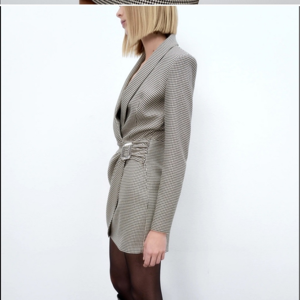 Zara * Bloggers Favorite houndstooth blazer dress - Picture 13 of 16